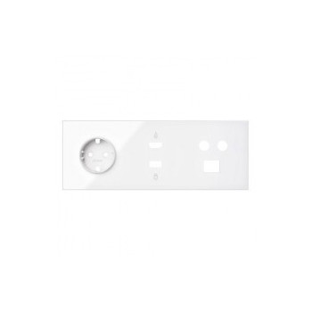 Kit Front 2 Bases Enchufe Simon 100 Blanco 10020202-130 