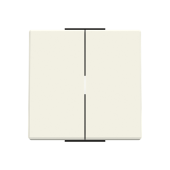 Tecla doble interruptor-conmutador Serie Alba de Niessen