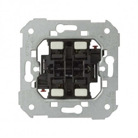 Simon 270 Interruptor/Conmutador doble (Negro, Mate, 10 AX, En pared)